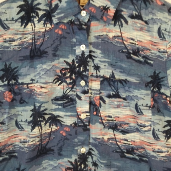 Beautiful J. Crew Popover Hawaiian Sunset Shirt - Picture 3 of 7